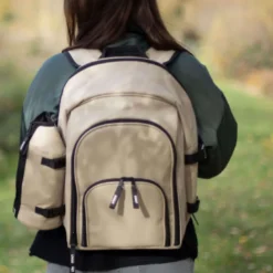 Sac à dos isotherme pique-nique beige 4