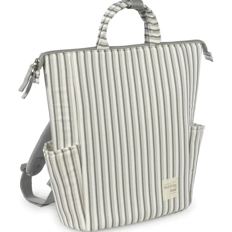 Sac à dos à langer botton rayures