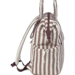 Sac à dos à langer cherry rayé