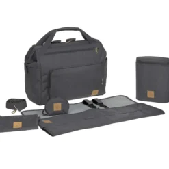 Sac à dos à langer jumeaux twin glam goldie anthracite