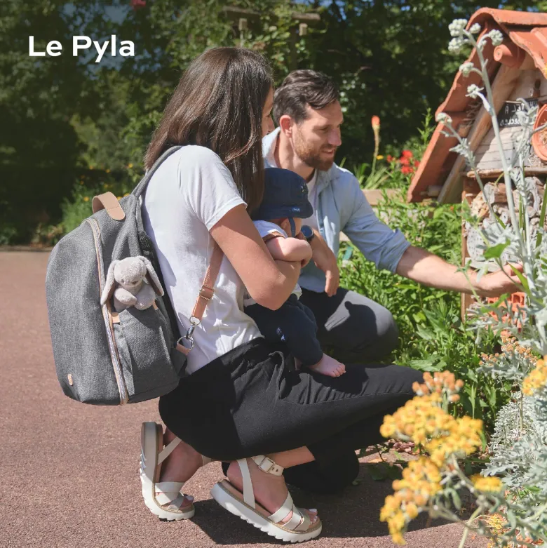 Sac à dos à langer - pyla - smokey Gris