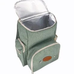 Sac à dos pique-nique vert kaki 4p