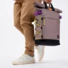 Sac à dos rolltop taupe
