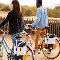 Sac-à-dos 727 Sailbags BIKY – Sacoche vélo convertible en voile recyclée – Bleu / Jaune