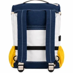 Sac-à-dos 727 Sailbags BIKY – Sacoche vélo convertible en voile recyclée – Bleu / Jaune