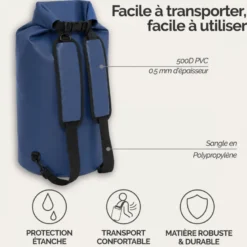 Sac à dos étanche réglable pour sport 30l