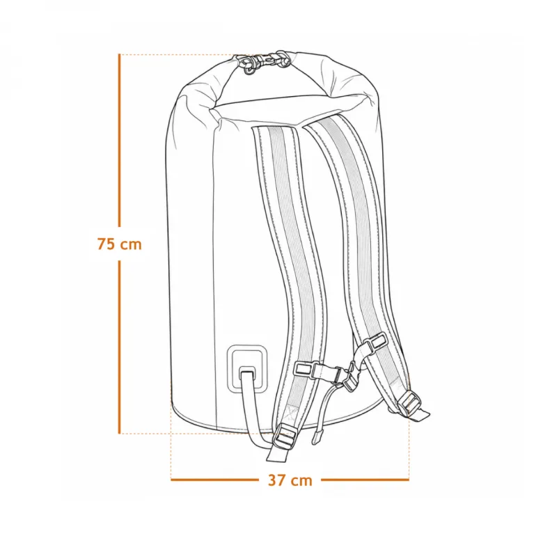 Sac à dos étanche réglable pour sport 55l