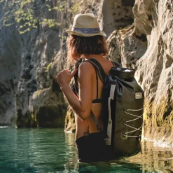 Sac à dos étanche urbain 20l pvc - indy Noir