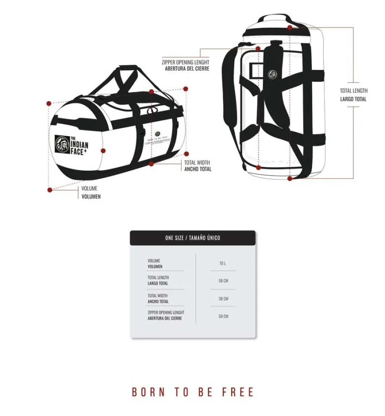 Sac à dos voyage 70l latitude noir ergonomique résistant outdoor Noir