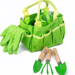 Sac et outils de jardinage pour enfants