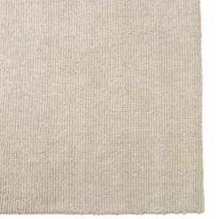 Sacha - tapis rectangulaire 200x290cm en laine bouclée couleur beige