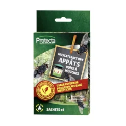 Sachets appâts boite à mouches x4