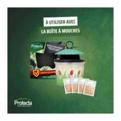 Sachets appâts boite à mouches x4
