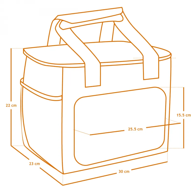 Sac isotherme 16 l - gris
