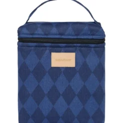 Sac isotherme pour biberon et déjeuner hyde park denim blue diamonds