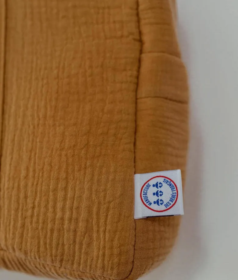 Sac à langer double gaze camel