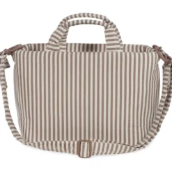 Sac à langer praliné rayures moka