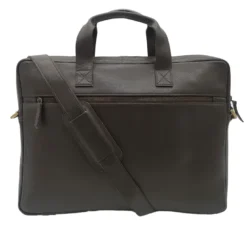 Sacoche ordi cuir graham marron