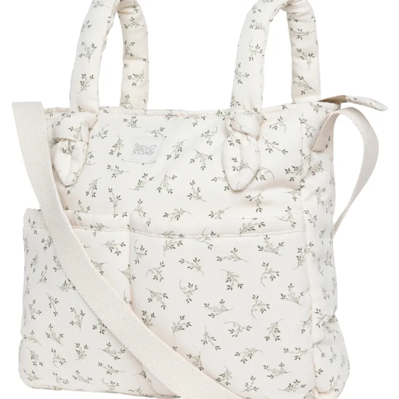 Sac à poussette sophie olive bloom canvas