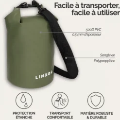 Sac étanche réglable pour sport 5l