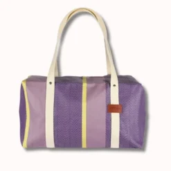 Sac voyage agar cire chevron parme