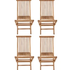 Salento - lot de 4 chaises en teck