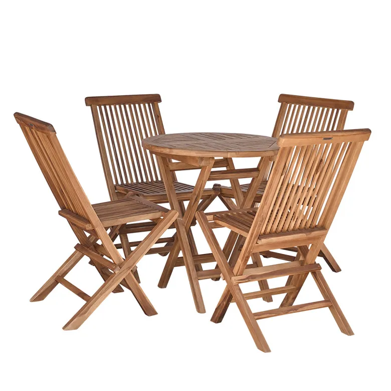 Salon de jardin en teck huilé - table ro