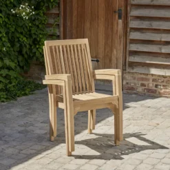 Salon de jardin en teck 4à6 p