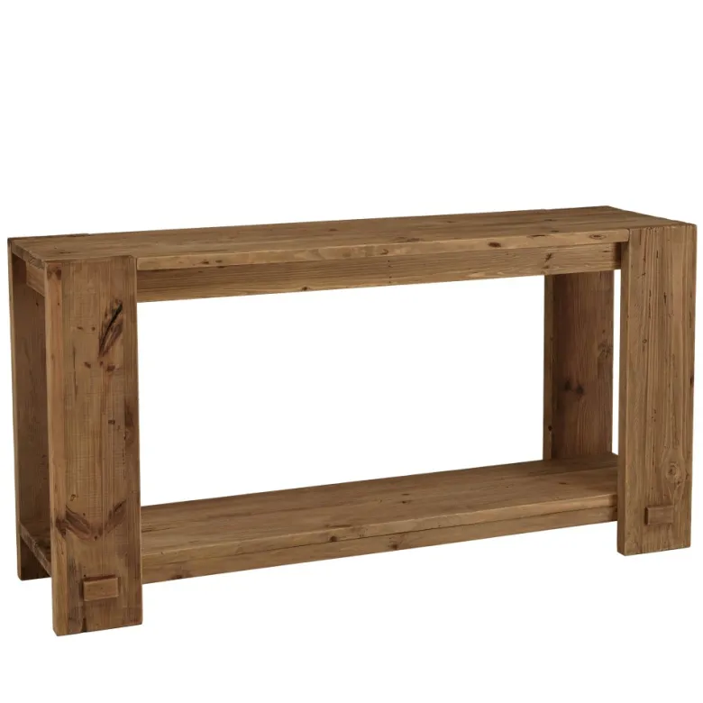 Sandy - console bois 150x40cm bois pin recyclé