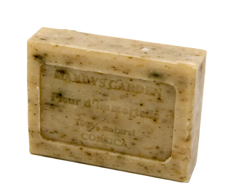 Savon exfoliant fleurs d'immortelle 100g
