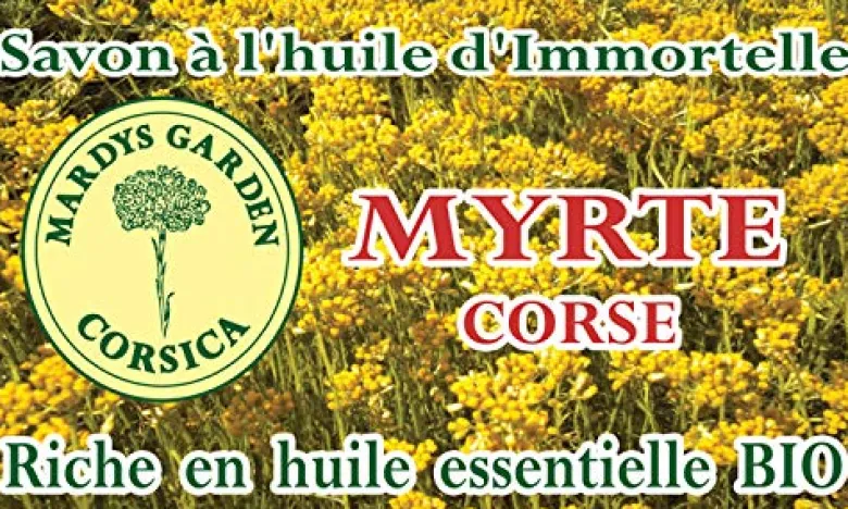 Savon peaux sensibles myrte corse 100g