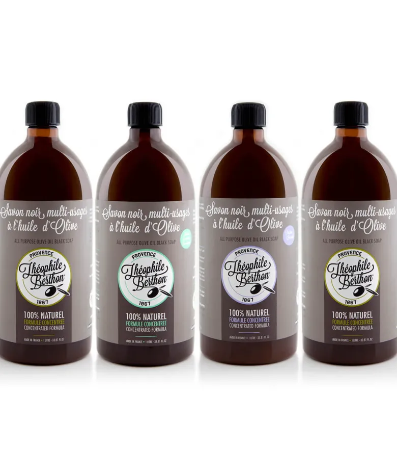 4 savons noir ménager à l'huile d'olive