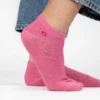 Scoquettes pailletées unies rose