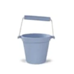 Seau de plage en silicone gris clair