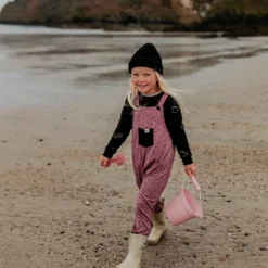 Seau de plage en silicone rose clair