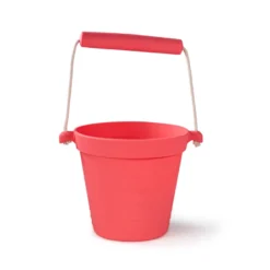 Seau de plage en silicone rose