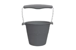 Seau de plage - flexible - gris -