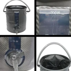 Seau pliable avec robinet cao 10 litres