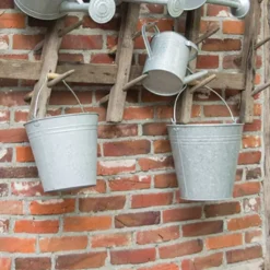 Seau zinc patiné 5l