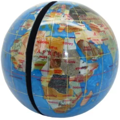 Serre livres globe 15 cm turquoise nacré