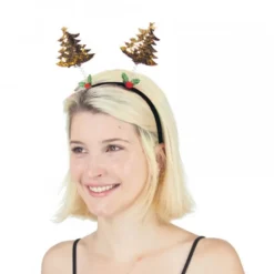 Serre tête sapin sequins reversibles