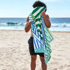 Serviette de plage en microfibres