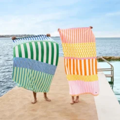 Serviette de plage en microfibres