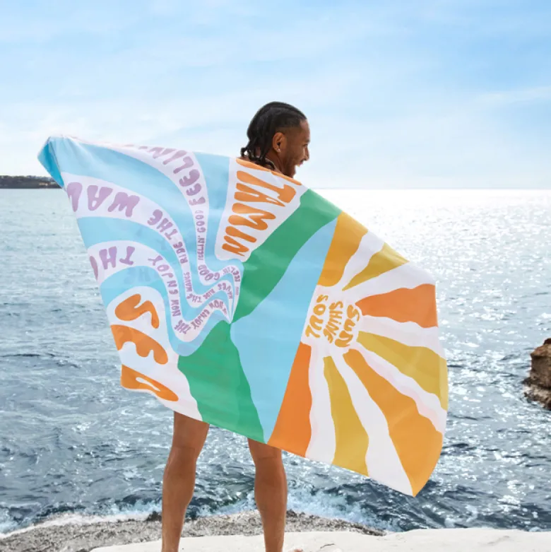 Serviette de plage microfibre Sea