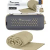 Serviette microfibre sea to summit pocket towel xl 75x150 sable