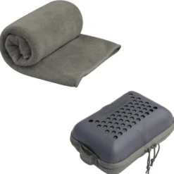 Serviette microfibre sea to summit tek towel s 40x80 gris foncé