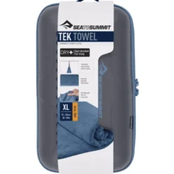 Serviette microfibre sea to summit tek towel xl 75x150 bleu marine