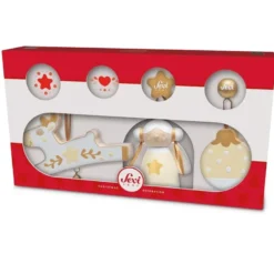 Set déco noël blanches 3 pcs