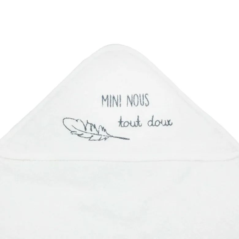 Set de bain blanc 70x70 cm