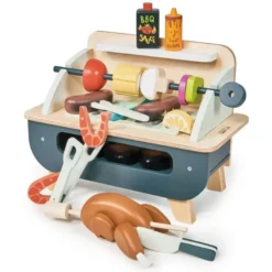 Set de barbecue en bois gris